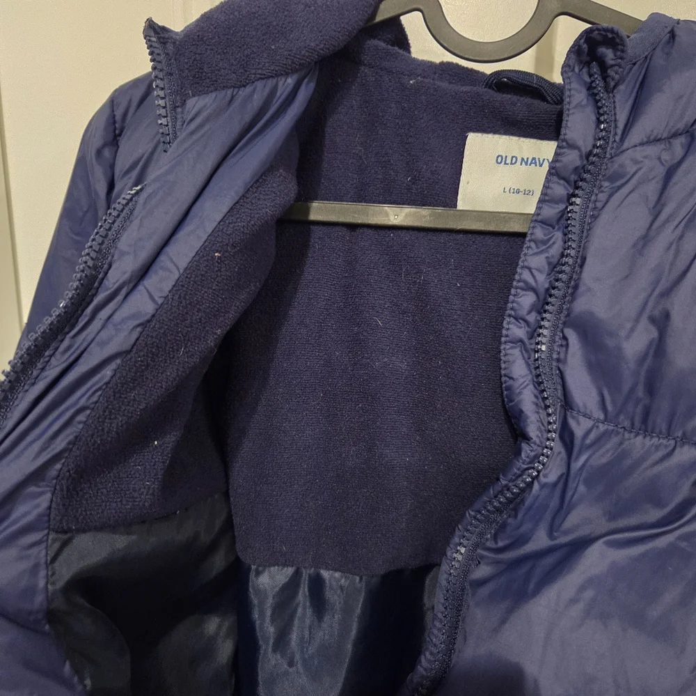 OLD NAVY Wind-Resistant Frost-Free Puffer Jacket for Girls SIZE 10-12